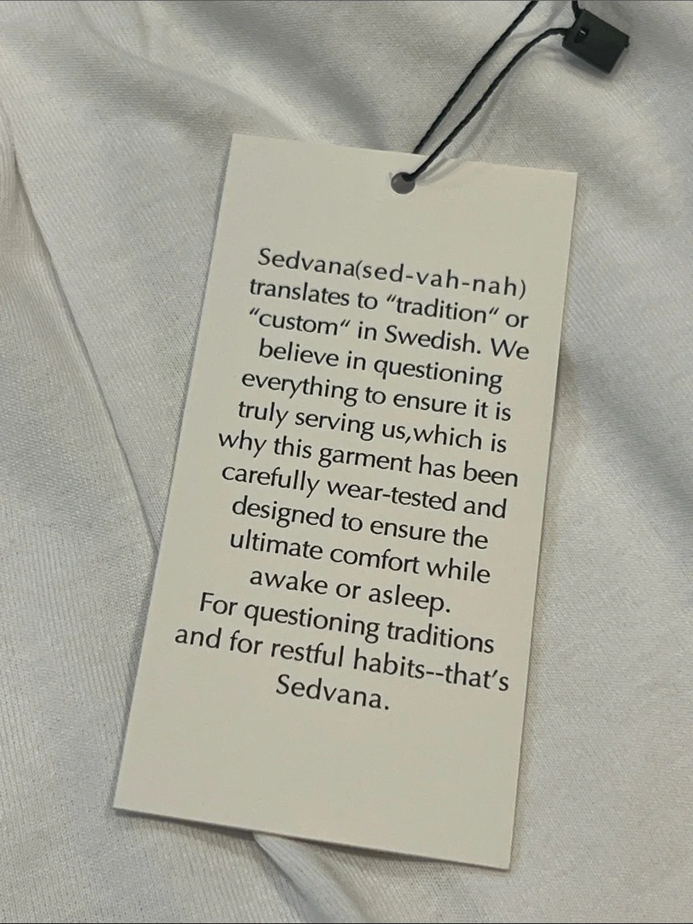 NWT Sedvana Swedish White Elastic Waist Lounge Shorts Cotton & Modal Comfy Relax - Picture 4 of 13
